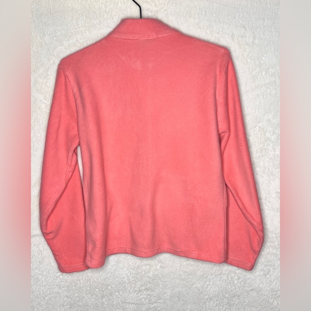 Eddie Bauer Kids Full Zip Fleece in pink. - Picture 2 of 5